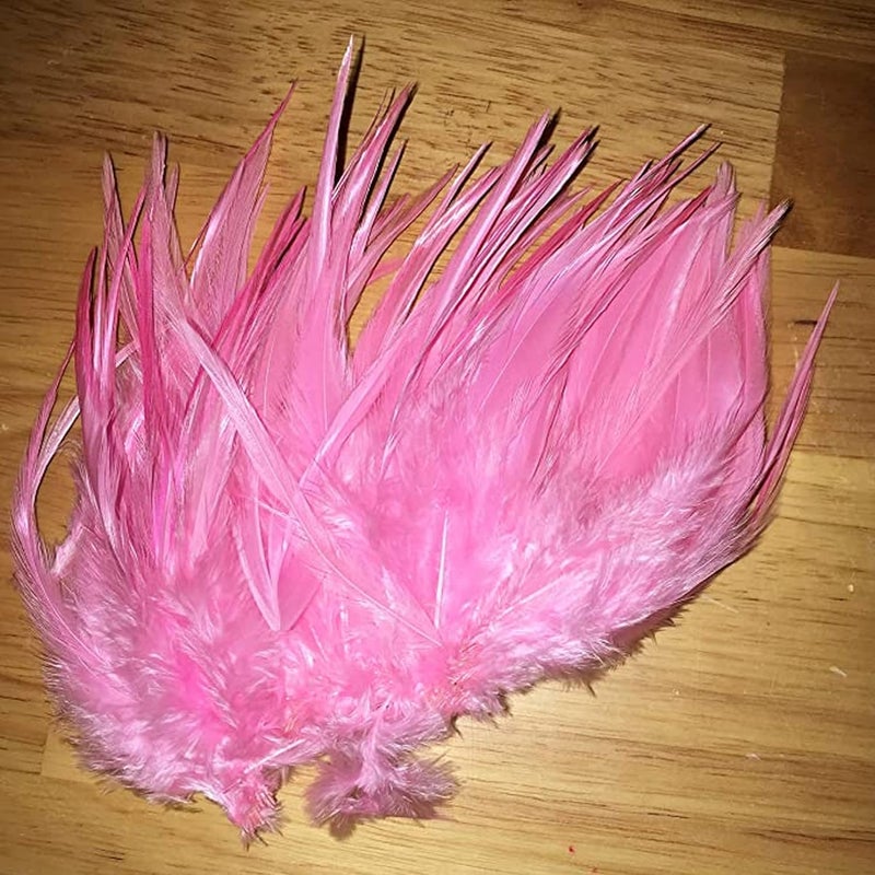 Creative Angler Saddle Hackle Fly Tying Materials - Natural Feathers for Wet Flies, Rooster Feathers, Hair Feathers for Crafts, Fly Tying Kit - Small Feathers Combo Pack of Steelhead Colored Feathers - Image 2